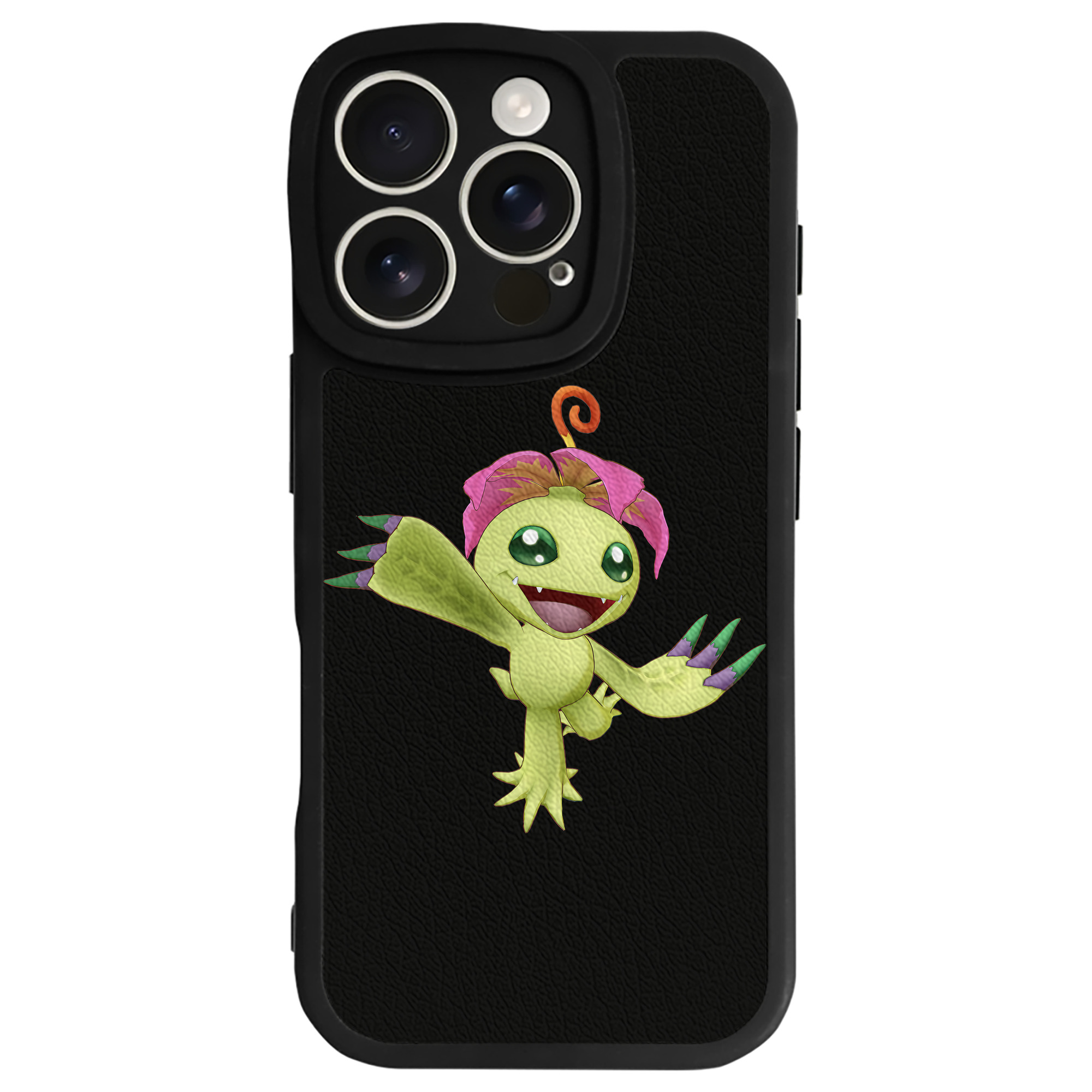 （画像用） Digimon デジタルモンスター/デジモン 【iPhone 16シリーズ対応】シリコンスマホケース（レザー調） 材質：シリコン